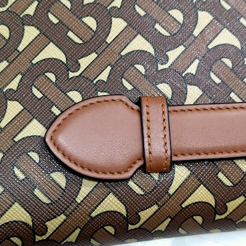 Burberry Clutch Bag Brown Pvc