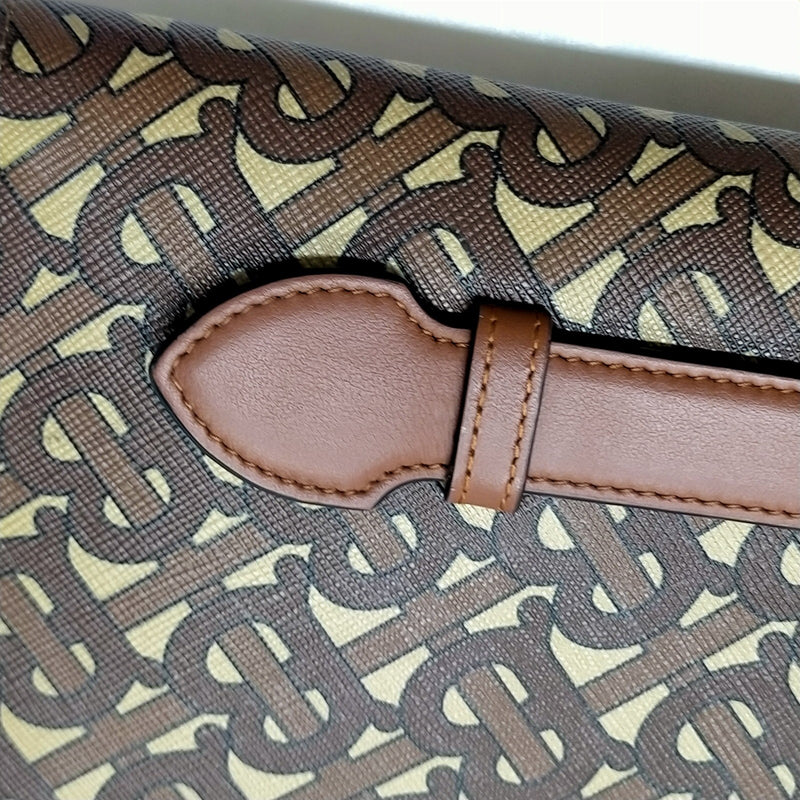 Burberry Clutch Bag Brown Pvc