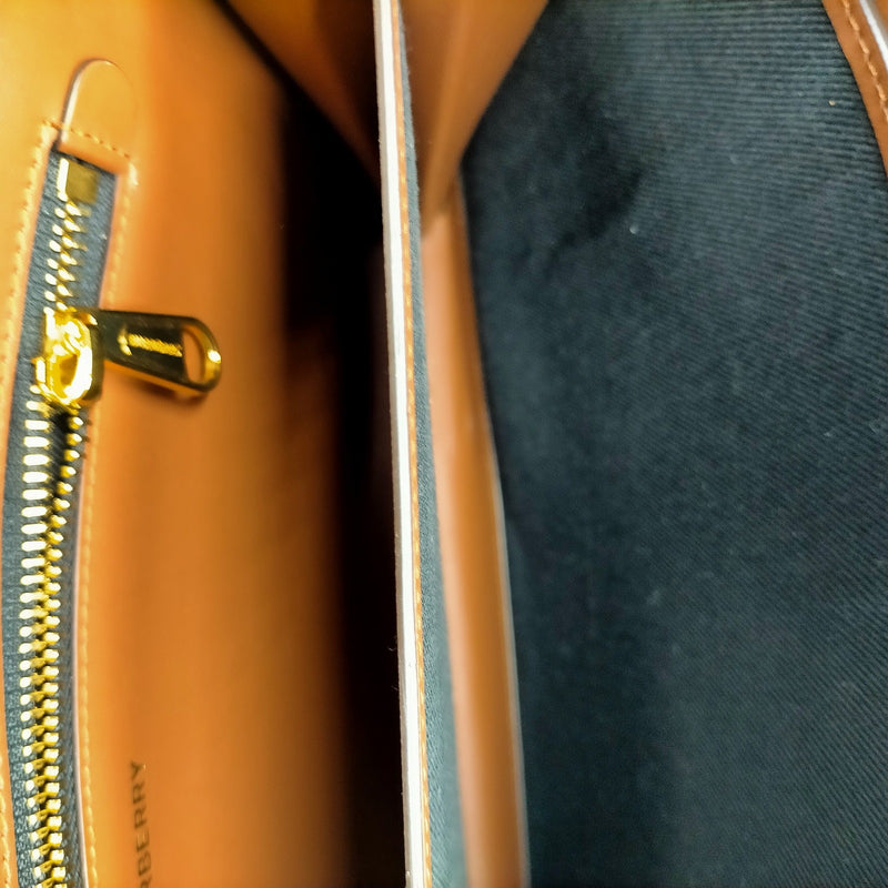 Burberry Clutch Bag Brown Pvc