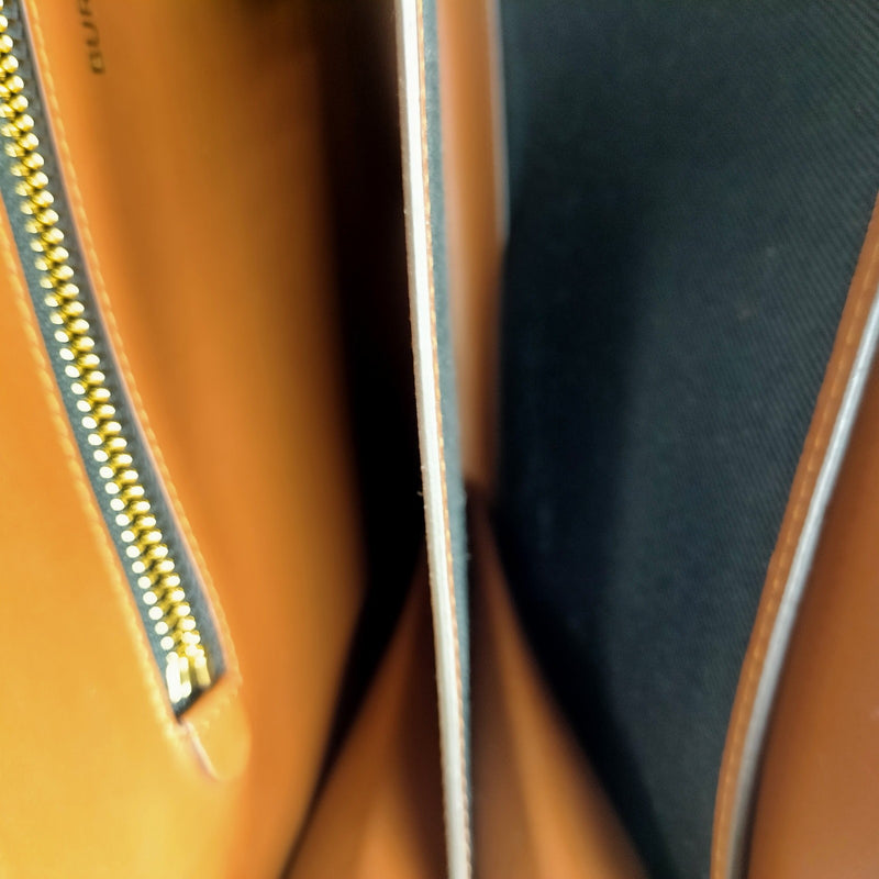 Burberry Clutch Bag Brown Pvc