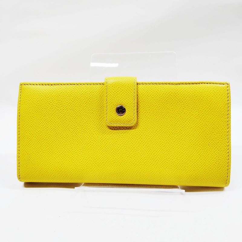 Dolce&Gabbana Long Wallet Yellow Leather