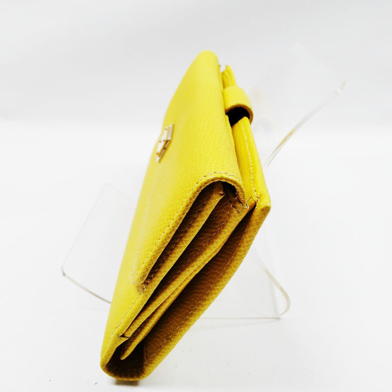 Dolce&Gabbana Long Wallet Yellow Leather
