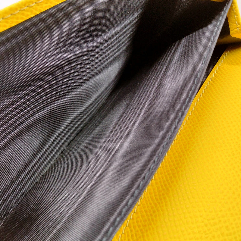 Dolce&Gabbana Long Wallet Yellow Leather