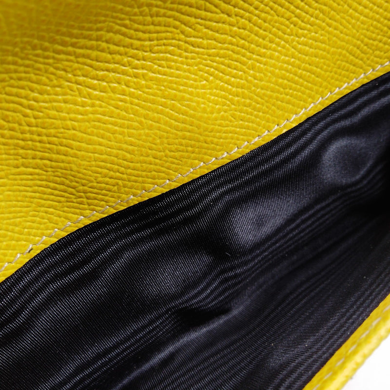 Dolce&Gabbana Long Wallet Yellow Leather