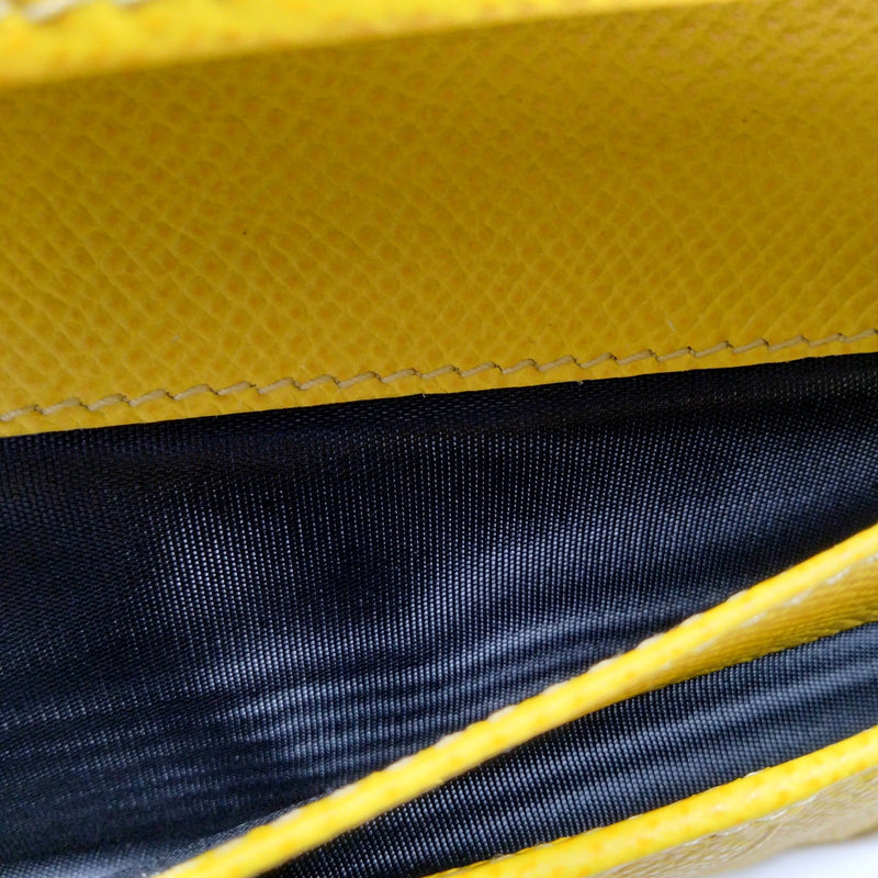 Dolce&Gabbana Long Wallet Yellow Leather