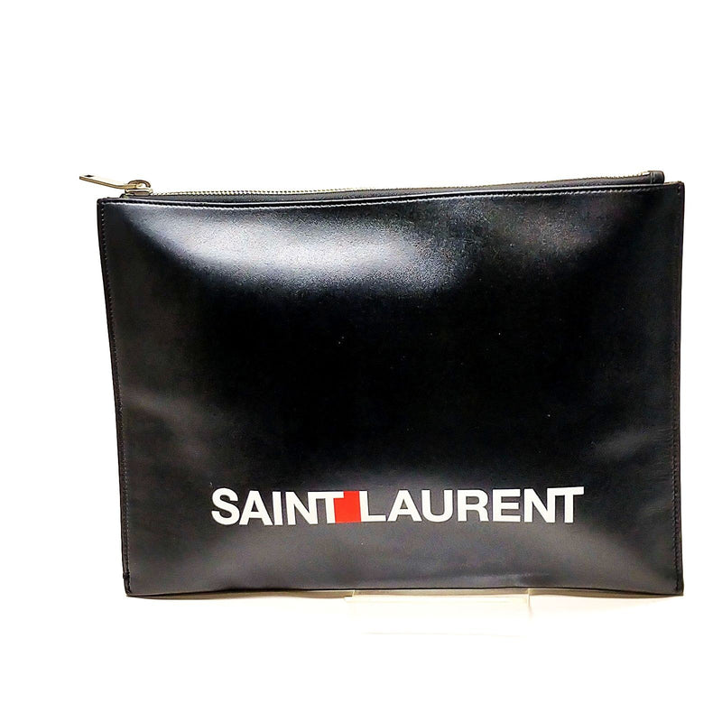 Saint Laurent Clutch Black Leather