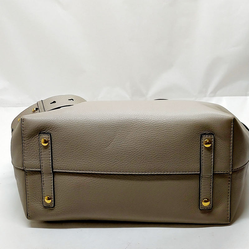 Burberry Tote Bag Beige Leather