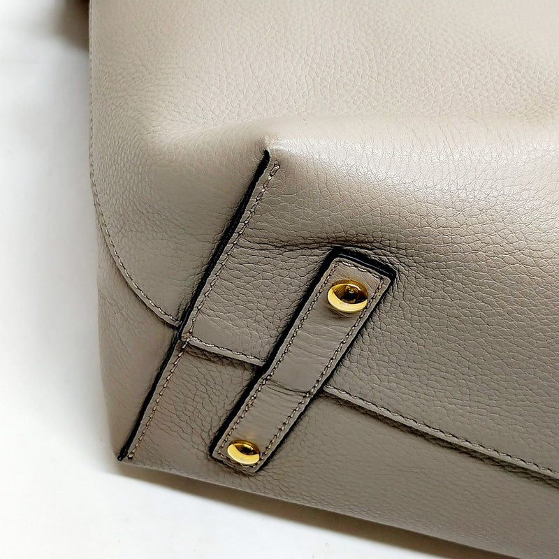Burberry Tote Bag Beige Leather
