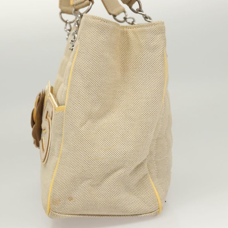 Chanel Camelia Choco Bar Hand Bag Canvas