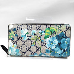 Gucci Long Wallet Navy Blue Pvc