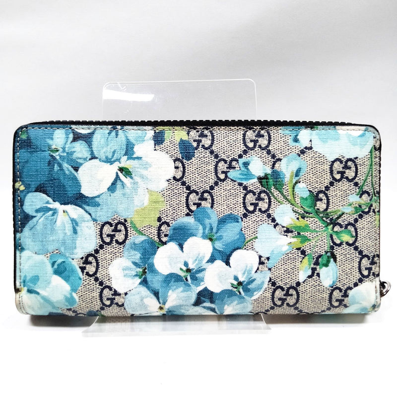 Gucci Long Wallet Navy Blue Pvc