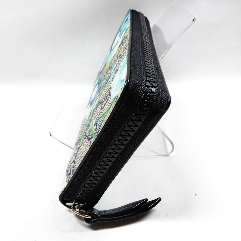 Gucci Long Wallet Navy Blue Pvc