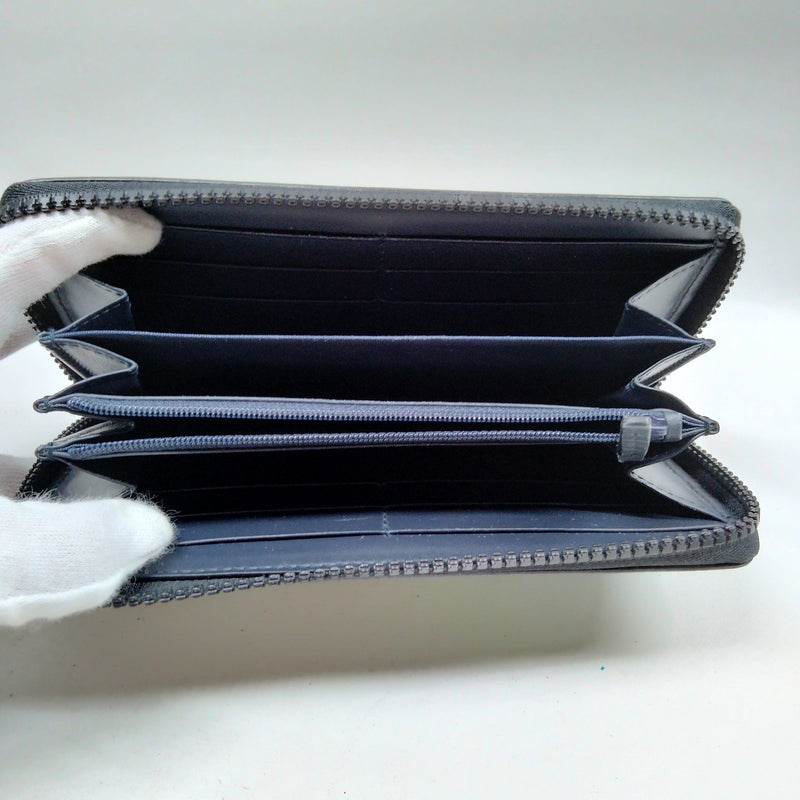 Gucci Long Wallet Navy Blue Pvc