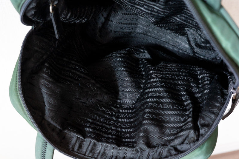 Prada Tote Handbag Nylon Tessuto Padlock