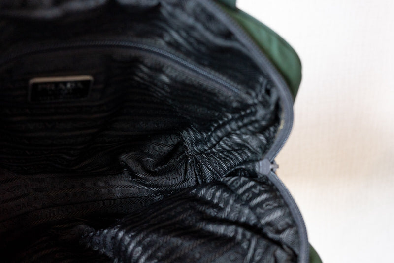 Prada Tote Handbag Nylon Tessuto Padlock