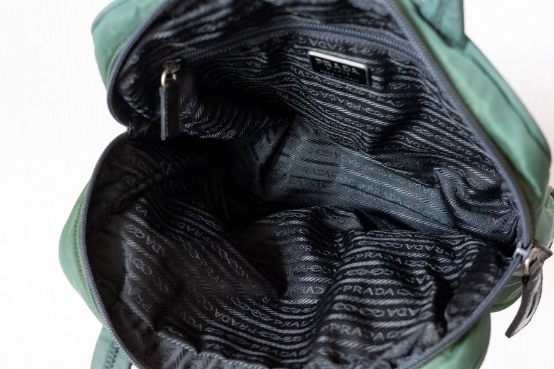 Prada Tote Handbag Nylon Tessuto Padlock