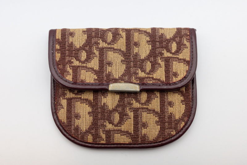 Dior Trotter Coin Case Purse Canvas