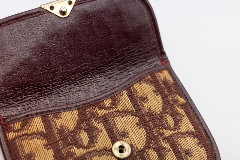 Dior Trotter Coin Case Purse Canvas