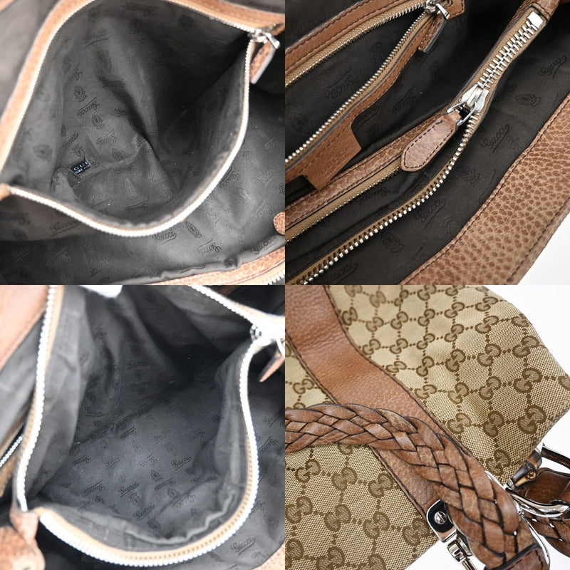 Gucci Logo Gg Pattern Shoulder Tote Bag