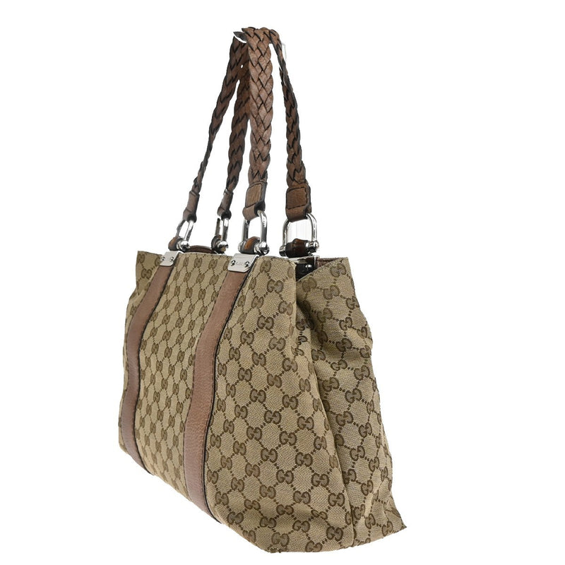 Gucci Logo Gg Pattern Shoulder Tote Bag
