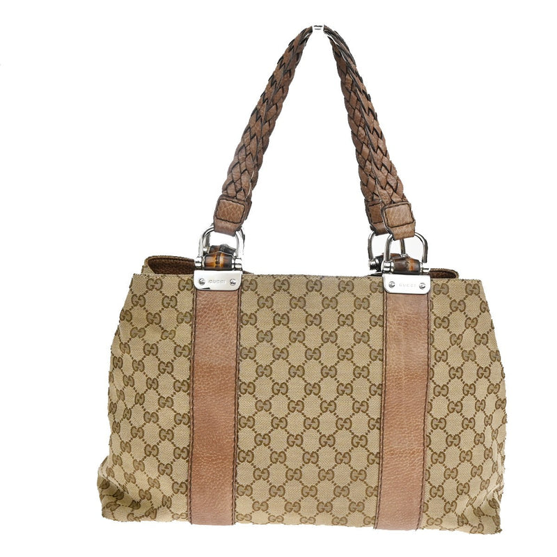 Gucci Logo Gg Pattern Shoulder Tote Bag