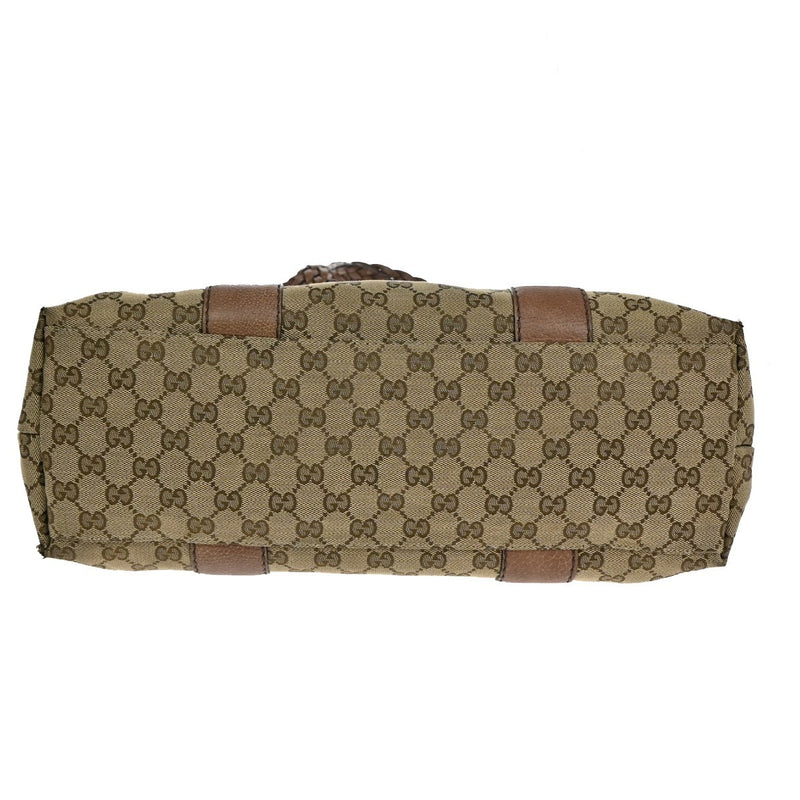 Gucci Logo Gg Pattern Shoulder Tote Bag