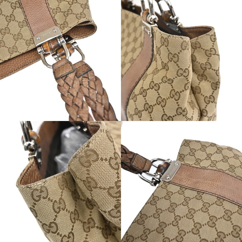 Gucci Logo Gg Pattern Shoulder Tote Bag