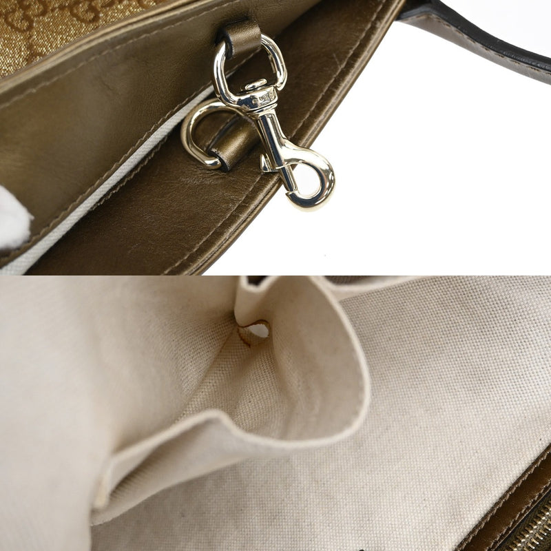 Gucci Logo Heart Bit Gg Bamboo Shoulder