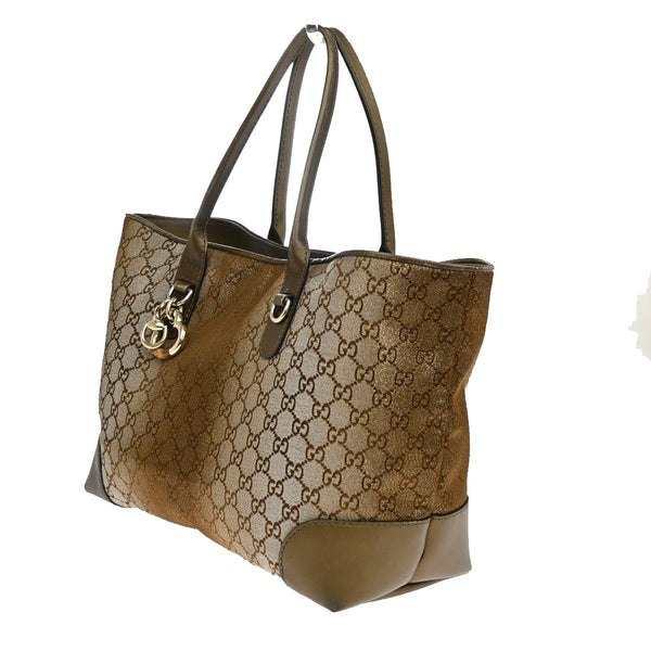 Gucci Logo Heart Bit Gg Bamboo Shoulder