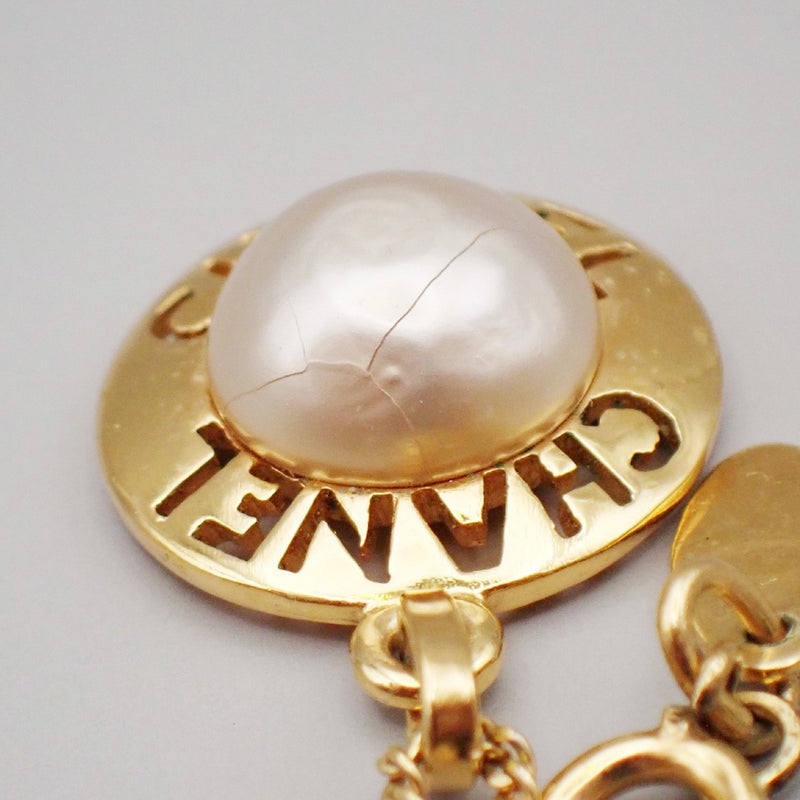 Chanel Cc Logo Imitation Pearl Chain