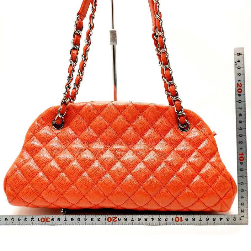 Chanel Shoulder Bag Orange Caviarskin
