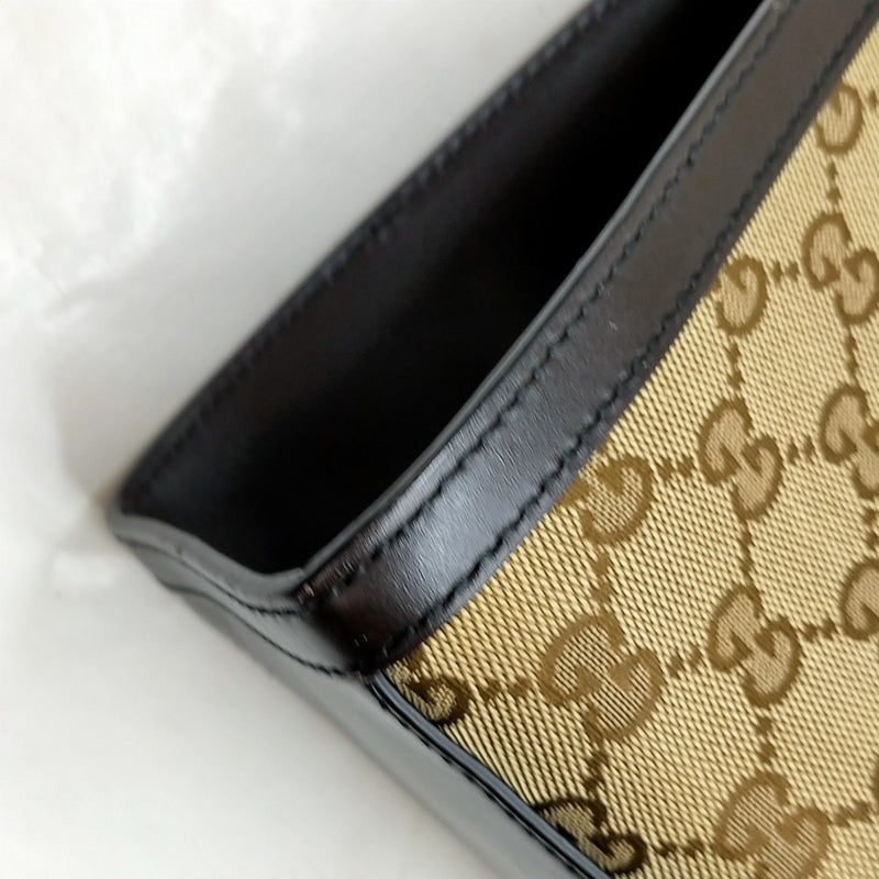 Gucci Tote Bag Brown Canvas