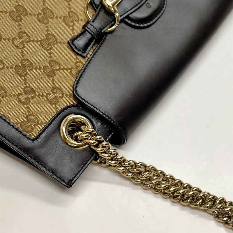 Gucci Tote Bag Brown Canvas