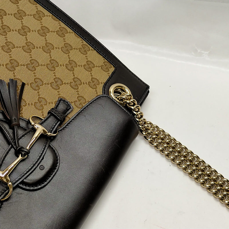 Gucci Tote Bag Brown Canvas
