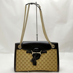 Gucci Tote Bag Brown Canvas