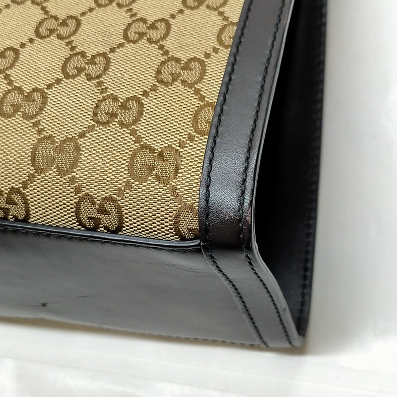 Gucci Tote Bag Brown Canvas