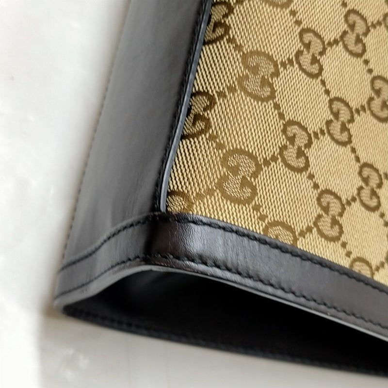 Gucci Tote Bag Brown Canvas