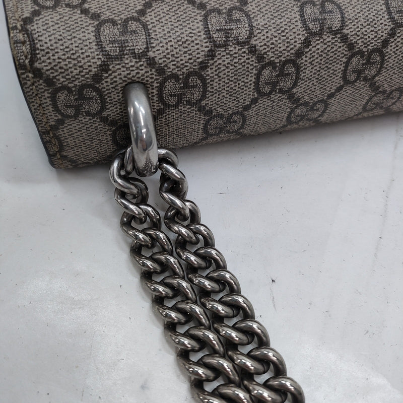 Gucci Hand Bag Brown Pvc