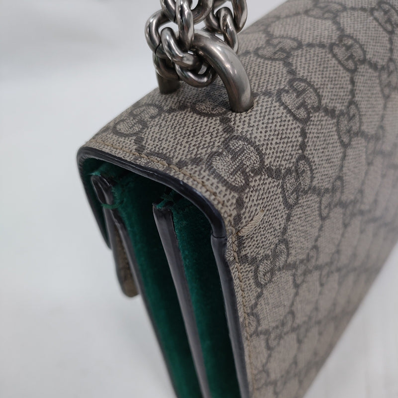 Gucci Hand Bag Brown Pvc