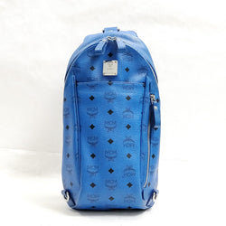 Mcm Backpack Bag Blue Pvc