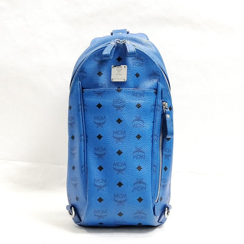 Mcm Backpack Bag Blue Pvc