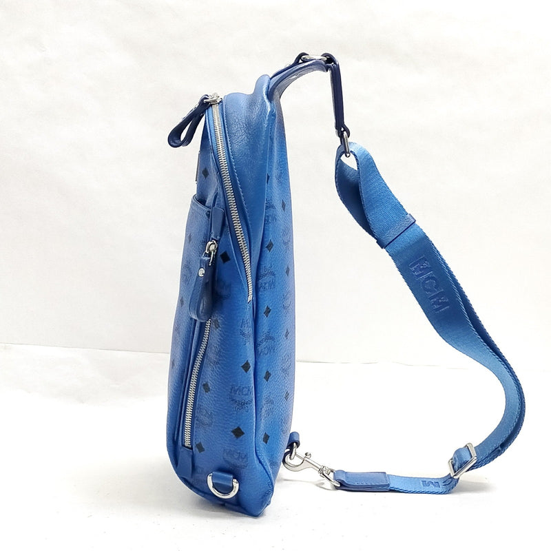 Mcm Backpack Bag Blue Pvc