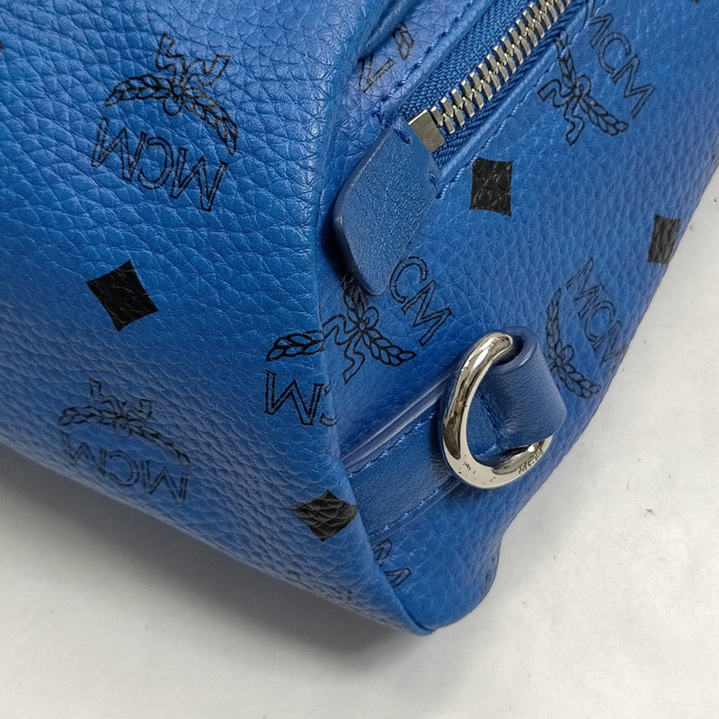 Mcm Backpack Bag Blue Pvc