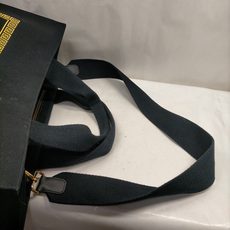Fendace Tote Bag Versace Black Canvas