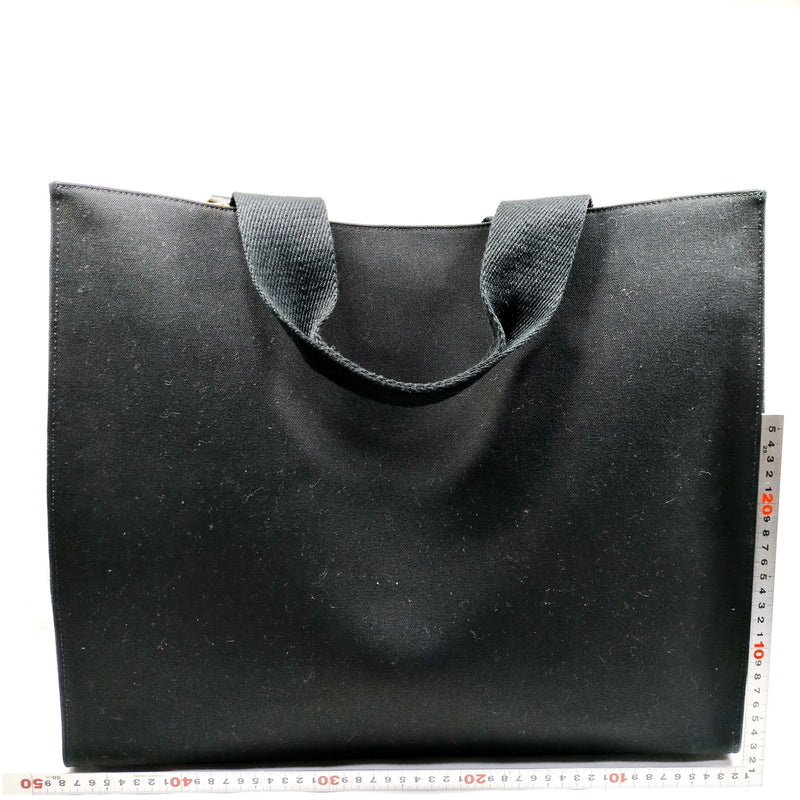 Fendace Tote Bag Versace Black Canvas