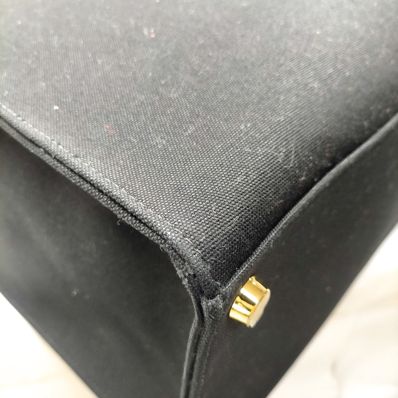 Fendace Tote Bag Versace Black Canvas