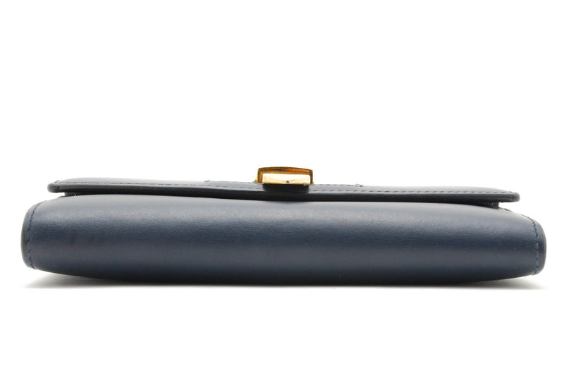Gucci Sylvie Wallet Leather Sherry Navy