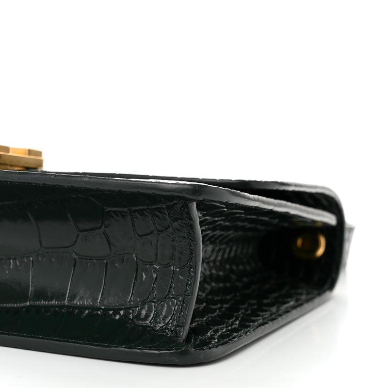 Saint Laurent Calfskin Crocodile