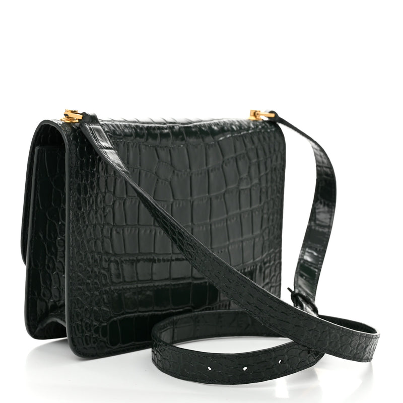 Saint Laurent Calfskin Crocodile