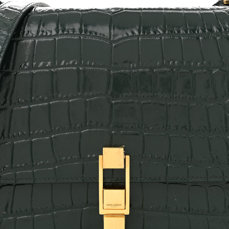 Saint Laurent Calfskin Crocodile